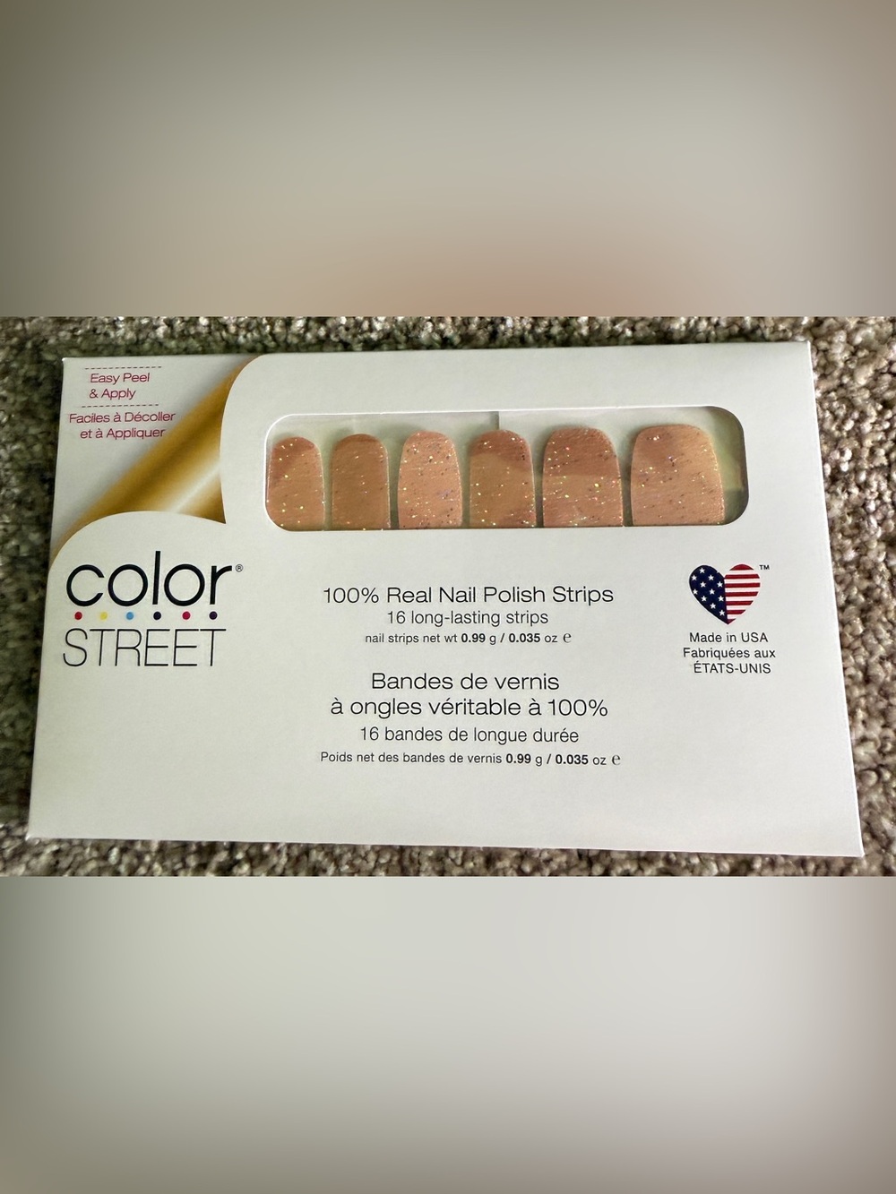 Color Street Singapore Chic Nail Polish Strips 2018 Retired Neutral